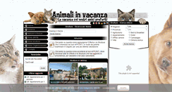 Desktop Screenshot of animali-in-vacanza.com